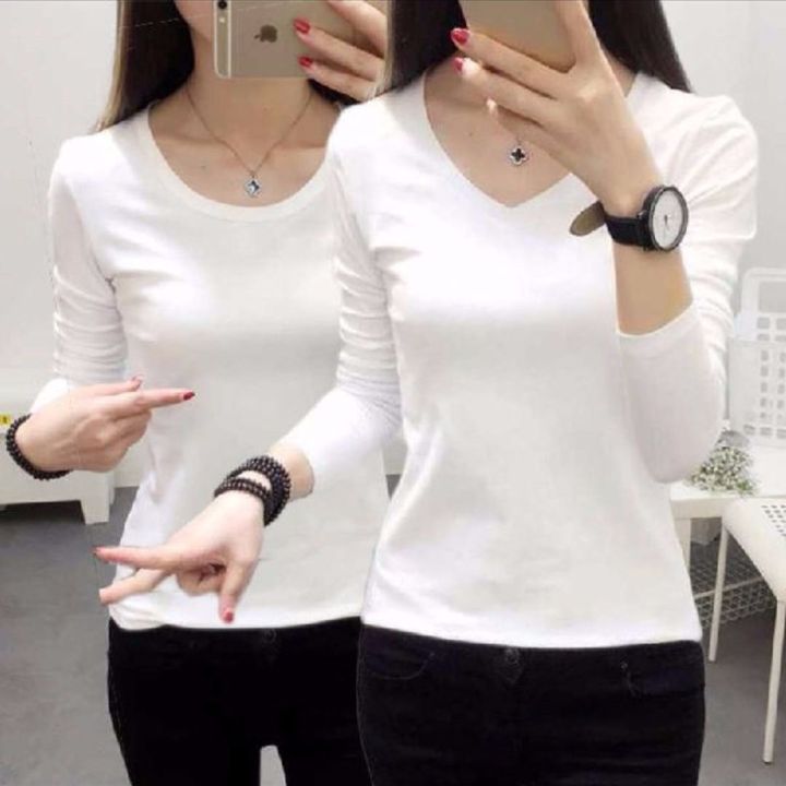 Solid%20Color%20Undershirt%20Base%20Shirt%20Women's%20Long%20Sleeve%20T%20T-shirt%20Women's%20Spring%20and%20Autumn%20Tight%20Top%20Slim%20Fit%20Inner%20Wear%20Korean%20Style%20Stretch%20-%20Image%204