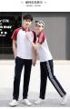 Spring and autumn junior high school college student class uniforms for men and women long sleeve sports suits, white high school students school uniforms two-piece set. 
