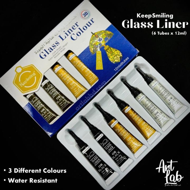 Keepsmiling%203D%20Glass%20Liner%20Color%20Black%2012%20ml%20%C3%97%206%20Tubes%20Glass%20Painting%20Outline%20Color%20Pack%20of%201%20-%20Image%202