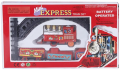 Mini Express Train Set For Kids 1 Battery Operated Train Set - Red. 