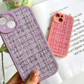 AMORVOR for iPhone 12 Pro Back Cover for Girls Fabric Case Soft Silicone Edge Phone Cases.