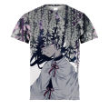 Japanese Anime Ghost Character Print Street Short Sleeve Men'S And Women'S T-Shirt Big Size Summer Cartoon Print Trend T. 
