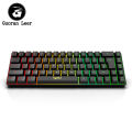 V200 Portable Gaming Keyboard RGB Colorful Backlit Keyboard 68 Keys Silence Keyboard Mechanical Wired Keyboards. 