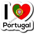 Love Portugal Flag Decal Sticker Portuguese Football Patriotic Stickers Home Pride Travel Car Truck Van Bumper Window Car Decal.