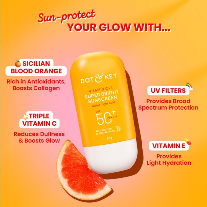 Dot%20&%20Key%20Vitamin%20C%20+%20E%20Super%20Bright%20Sunscreen%20SPF%2050-%2050gram%20(seal%20open%20box)%20-%20Image%203