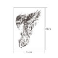 【Universal Car Parts Store】Big Arm Waterproof Female Temporary Tattoo Phoenix Painted Body Art Lasting Male Arm Fake Sticker. 