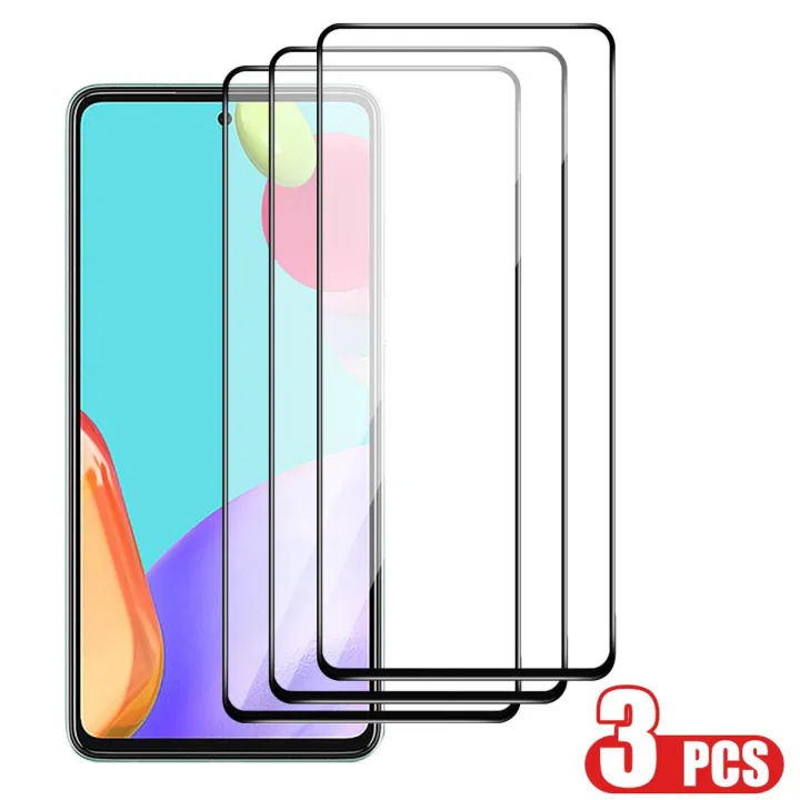 【VisioN Shop】message mobile model + 3PCS Tempered Glass Samsung Galaxy A82 A22 A52 A72 A32 A42 A12 A51 A71 Glass Screen Protector for galaxy a 52 72 82 22 Films