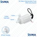 3-6V DC Micro Submersible Motor Water Pump Low Noise With Both Side Nozzle Aquarium. 