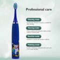 Children Sonic Electric Toothbrush Cartoon Pattern USB Smart Kids Tooth Brush 6 Replacement Brush Heads Oral Care Cleaning Tool. 
