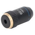 High Power Microscope Lens, Achromatic Objective Chrome Plated Brass for Biology.