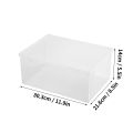 WORTHBUY Multifunctional Plastic Storage Box For Office Supplies Transparent A4 Paper Storage Case Home Desktop Organizer. 