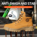 Waterproof Work Safety Shoes Men Boots Anti-smash Sneakers Steel Toe Electric Welding Boots Indestructible Male Footwear BunnyGarden.