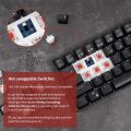(Ready Now)RK61 61 Keys Bluetooth / 2.4G Wireless / USB Wired Three Modes Brown Switch Gaming Mechanical Keyboard with RGB Backlight, Cable Length: 1.5m. 