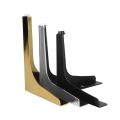 Iron Furniture Legs Replacement Right Angle Support Table Feet Home Metal Sofa Bed Leg with Anti-slip Foot Pad.