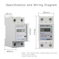 Smart wer Meter Switch wer Consumption Monitoring Meter 110V 220V Din Rail Smart Life/Tuya App.