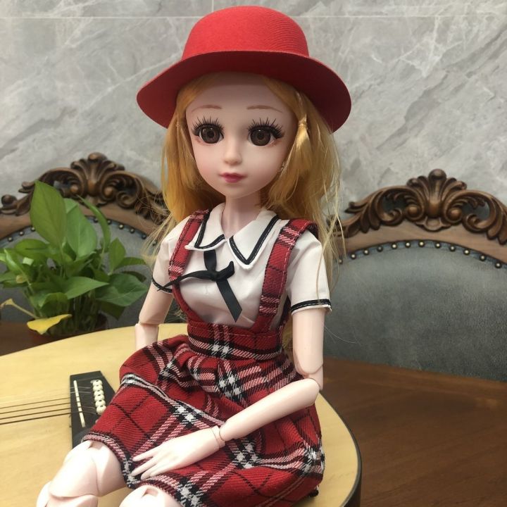 60cm dress up doll princess student costume girl kids school toys kindergarten gift Yi Tian Barbie