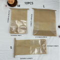 10pcs - toast bag packaging bag, self sealing bread bag, wire rolled edge baking transparent biscuit cake bag. 