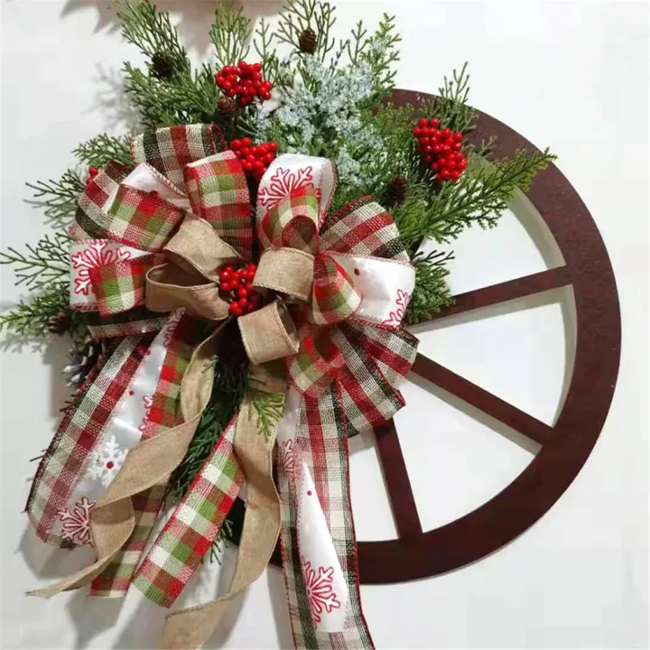 Red%20Wagon%20Wheel%20Wreath%20with%20Ribbons%20Pine%20Berries%20Vintage%20Farmhouse%20Wreath%20for%20Front%20Door%20Christmas%20Decorations%20Wreath%20for%20Window%20Outdoor%20Winter%20Wreath%20Home%20Garden%20Garland%20-%20Image%208