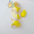 New Fruit Cosmetic Egg Makeup Puff Kit Non-Latex Sponge Mango Peach Pear. 