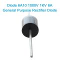 5Pcs- Diode 6A10 1000V 1KV 6A General Purpose Rectifier Axial Diode 6A10 Silicon Junction Diode R-6 Package Electrical Circuitry & Parts. 