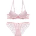 Comfortable Foam Net Bra and Panty Lingerie Set for Women. 
