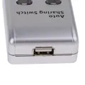 FJGEAR 2X USB 2.0 Auto Sharing Switch 2 Port HUB Adapter Switcher for 2 PC Printer USB Switch Devices Support Windows. 