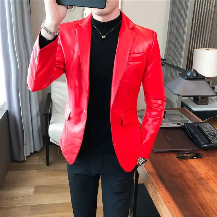Men%20Fashion%20Casual%20Black%20White%20Suit%20Leather%20Jacket%20/Men%20Solid%20Color%20Business%20Suit%20Collar%20PU%20Blazers%20Dress%20Coat%20-%20Image%203