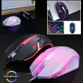 Wired Gaming Mouse LED Laptops PC Computers Optical Mice Computer Mouse- Mate White Ome Pise. 