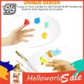 New HelloWorld Acrylic Color Palette Tranparent Thumb Hole Deign Clear Oil Painting Color Plate. 