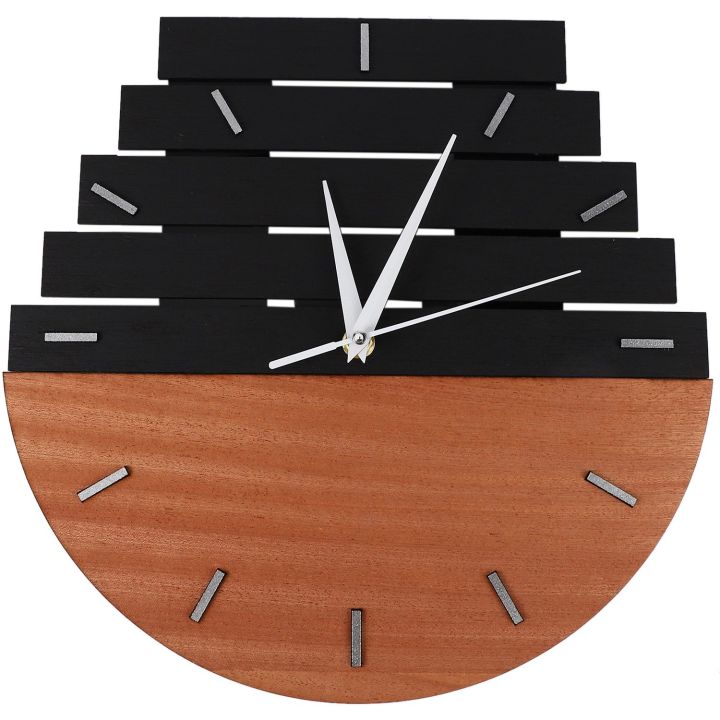 Wooden Wall Clock Modern Design Vintage Rustic Shabby Clock Quiet Art Watch Home Decoration A