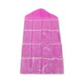 16 Pockets Clear Hanging Bag Socks Tie Bra Underwear Rack Hanger Storage Organizer Foldable Wardrobe Wall Door Back Hanging Bags.
