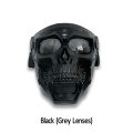 SL Skull Ghost-shape Goggles Face Cover For Outdoor Sports Off-road Motorcycle Helmet Goggles Wind-proof Adjustable Goggles frame. 