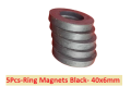 5Pcs- Ring Manget 40x6mm  Magnets Multipurpose Permanent Round Ring Magnet Permanent Magnet. 