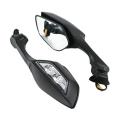 body kit looking glass with Led light for Motorcycle. Black. 