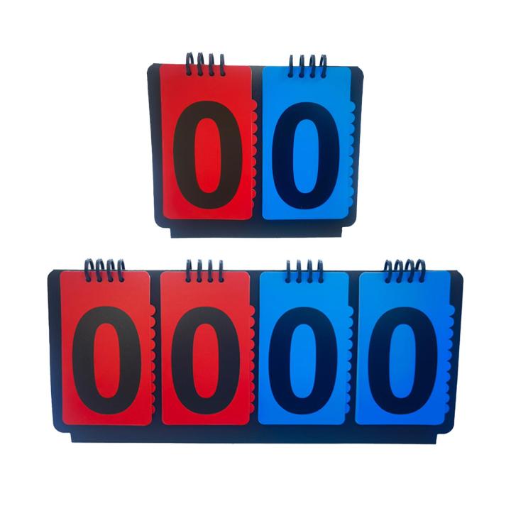 Sports Scoreboard Manual Score Flip Cards Lightweight Score Counter for Baseball Coaches Tennis Ball Basketball Football SnowWhite