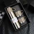 Vacuum Insulated Thermal Flask Set With Cup Set 500ML Stainless Steel Vacuum Flask Gift Set Office Business Style Thermos Bottle Outdoor Hot Water Thermal Insulation Couple Cup. 
