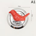 Toilet Press Button Bird Butterfly Shaped Press Tank Push Switch Flush Button.