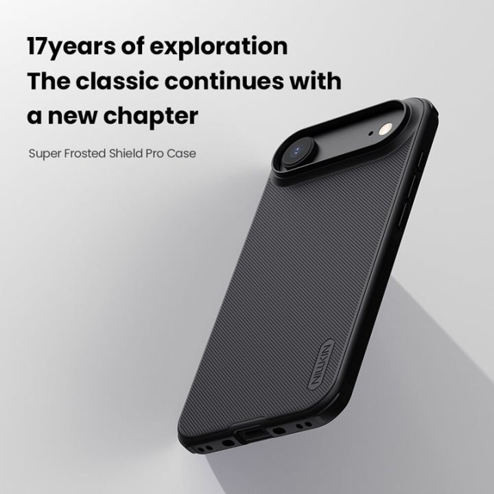 (iPhone%2017%20Air)%20Nillkin%20Super%20Frosted%20Shield%20Pro%20Matte%20cover%20case%20for%20Apple%20iPhone%2017%20Air%206.6"%20(2025)%20Durable%20And%20Comfortable%20Back%20Case%20-%20Black%20-%20Image%202
