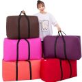 Portable Women Go Abroad Baggage Bag Large Capacity Oxford Waterproof 74L-112L Travel Bag Move House Storage Bag Extra Large.