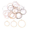 50Pcs Plated Alloy Metal Hoops Big Circle Ear Wire Hook Wires Earrings Base for Jewelry Jewelri Making Findings Components. 