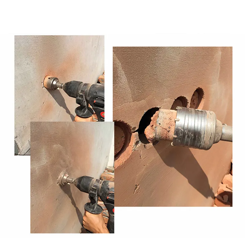 1Set SDS PLUS Concrete Hole Saw Electric Hollow Core Drill Bit 100mm ...