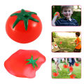 1pc Tomato Squeeze Toys Cartoon Cute Spun Slow Rising Stress Tomato Rubber Fidget Toys Stress Reliever Toy Decompression 25/60ml. 