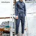 Fashion One Piece Overalls Men Long Sleeve Jumpsuits Rompers Casual Vintage Male Pants Trousers Clothes Spring Autumn Plus Size. 