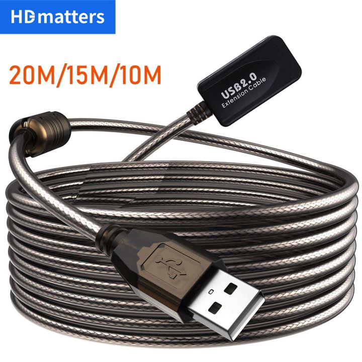 Active USB 2.0 Extension cable 20M/15M/3M/5M/10M USB 2.0 Extender USB extension cord with booster USB male to female