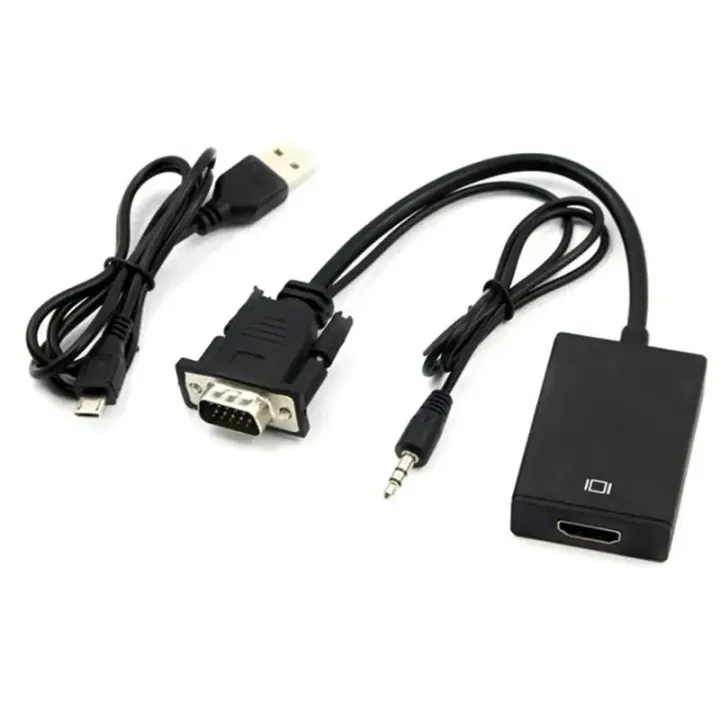 Vga%20To%20HDMI%20Compatible+3.5mm%20Conversion%20Cable,%20Vga%20To%20HDMI%20Compatible%20With%20Audio,%20-%20Image%205