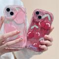 Casing For VIVO Y11 Y17S Y02S V27E V29E V25E V25 V27 V23 V15 V20 V21E V23E 4G Y73 Y15S Y15A Y17 S1 Pro Cellphone Case Soft Silicone Flower Wavy Texture Pink Peach Cherry Cartoon INS Luxury Camera Protective Bumber Cute TPU Back Cover. 