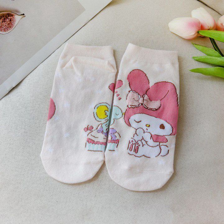 Japanese%20style%20cartoon%20socks%20women's%20bunny%20cute%20short%20socks%20Korean%20version%20women's%20boat%20socks%20cotton%20socks%20-%20Image%204