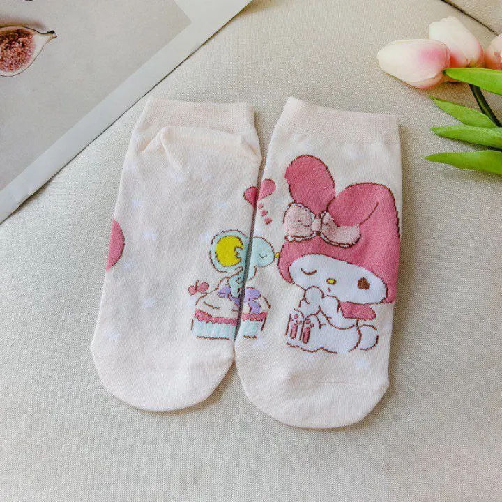 Japanese%20style%20cartoon%20socks%20women's%20bunny%20cute%20short%20socks%20Korean%20version%20women's%20boat%20socks%20cotton%20socks%20-%20Image%204