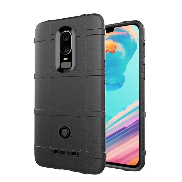 Rugged%20Shield%20Silicone%20Case%20For%20OnePlus%206%20Cases%20Military%20Heavy%20Duty%20Protect%20Phone%20Cover%20-%20Image%202
