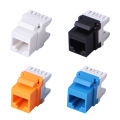 CAT6 RJ45 Keystone Jack Female Coupler Insert Snap-in Connector Socket Adapter Port Ethernet Wall Jack Punch Down Keystone Module Connector Hudduo. 